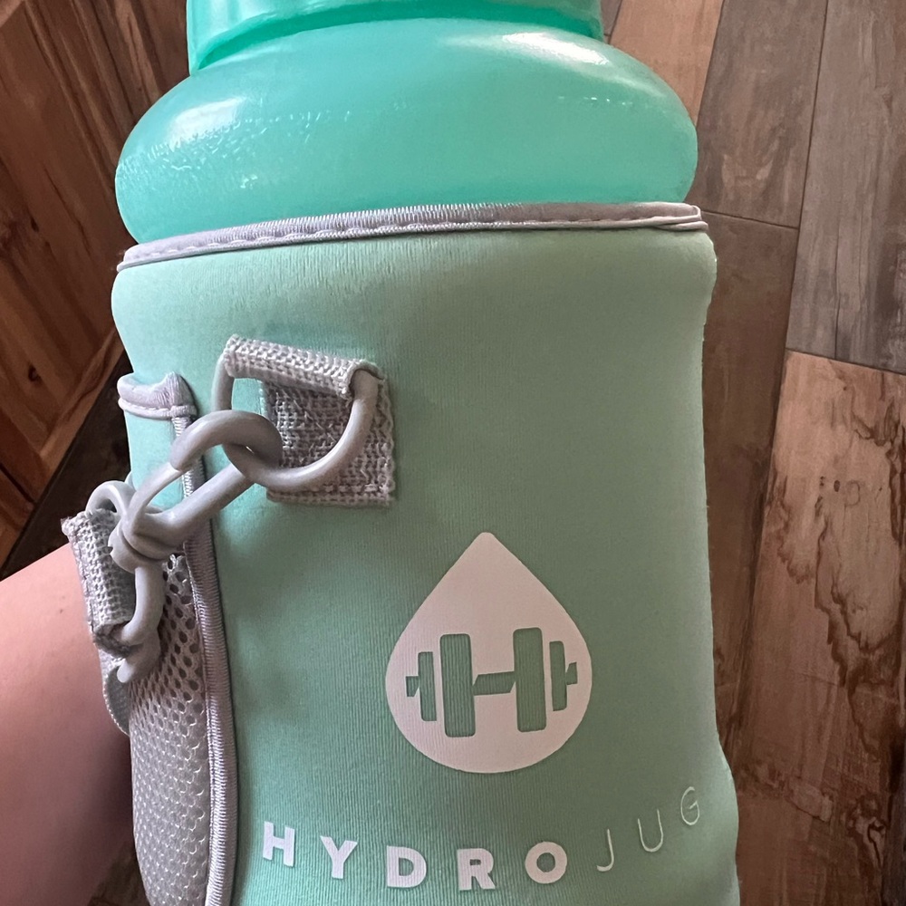 HydroJug Mint Green Water Bottle with Sleeve